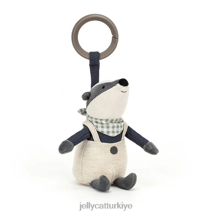 oyuncak Jellycat küçük başıboş porsuk çıngırak mor JNF4L765