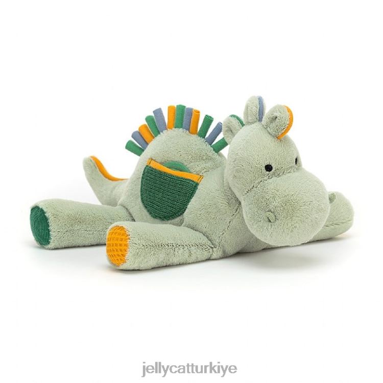 oyuncak Jellycat ce-e-boo dino aktivite oyuncağı yeşil JNF4L769
