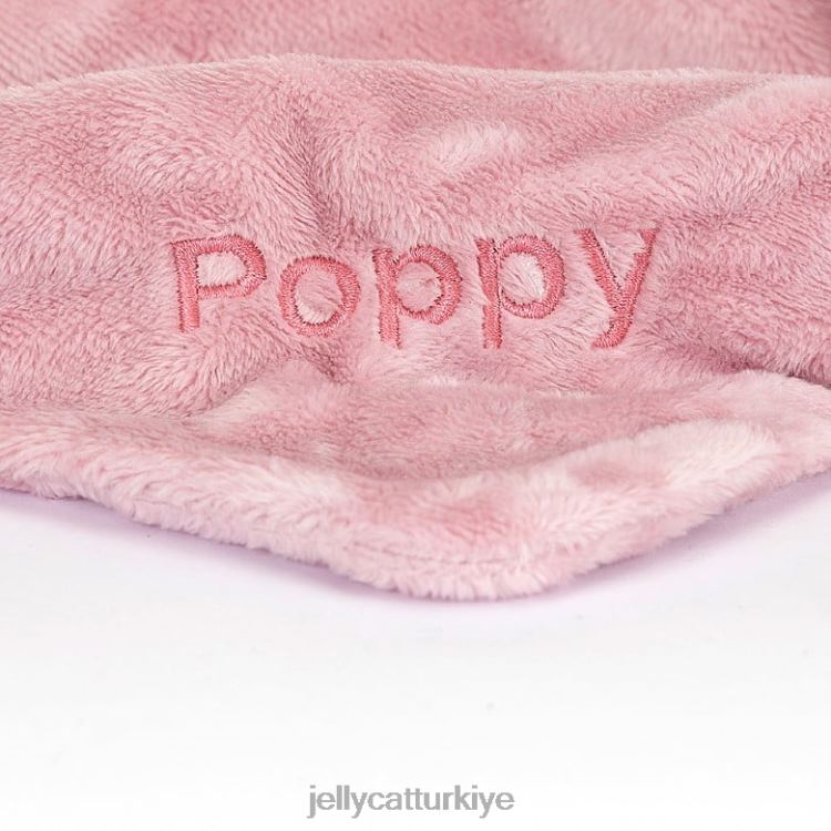 oyuncak Jellycat kişiselleştirilmiş çiçek lale tavşan emzik pembe JNF4L328