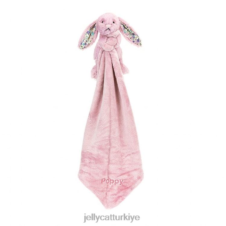 oyuncak Jellycat kişiselleştirilmiş çiçek lale tavşan emzik pembe JNF4L328