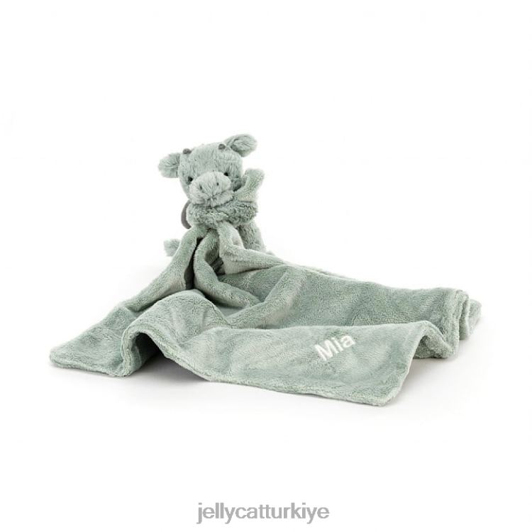 oyuncak Jellycat kişiselleştirilmiş utangaç ejderha yatıştırıcı yeşil JNF4L488