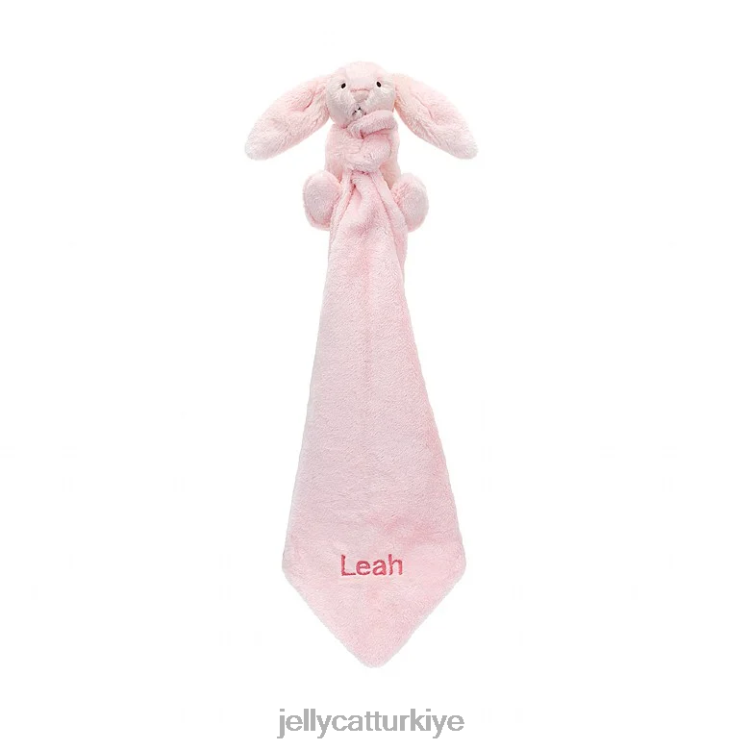 oyuncak Jellycat kişiselleştirilmiş utangaç tavşan emzik pembe JNF4L685