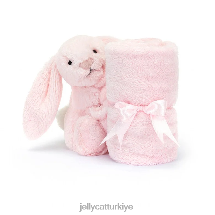 oyuncak Jellycat kişiselleştirilmiş utangaç tavşan emzik pembe JNF4L685