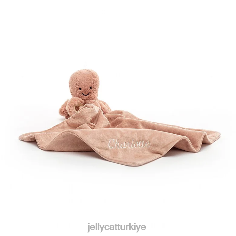 oyuncak Jellycat kişiye özel odell ahtapot emzik kayısı JNF4L367