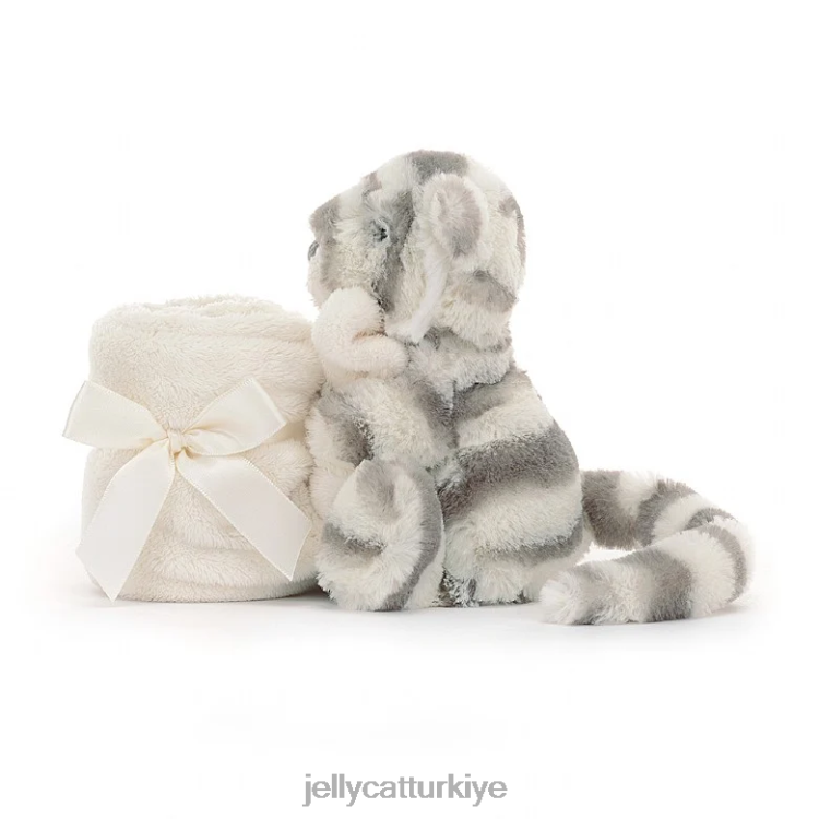 oyuncak Jellycat utangaç kar kaplanı emzik gri ve beyaz JNF4L264