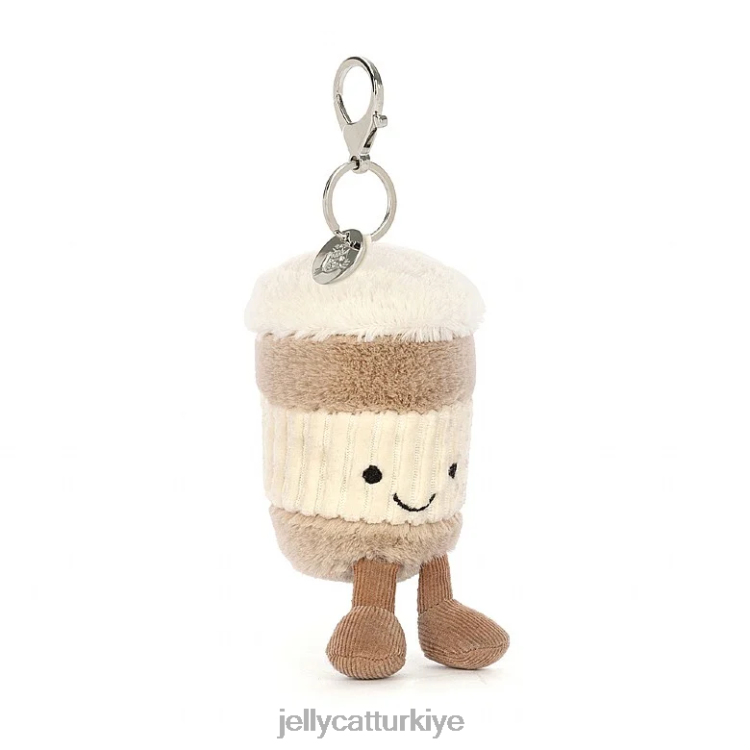 aksesuar Jellycat eğlenceli kahve çantası çekiciliği bej JNF4L34