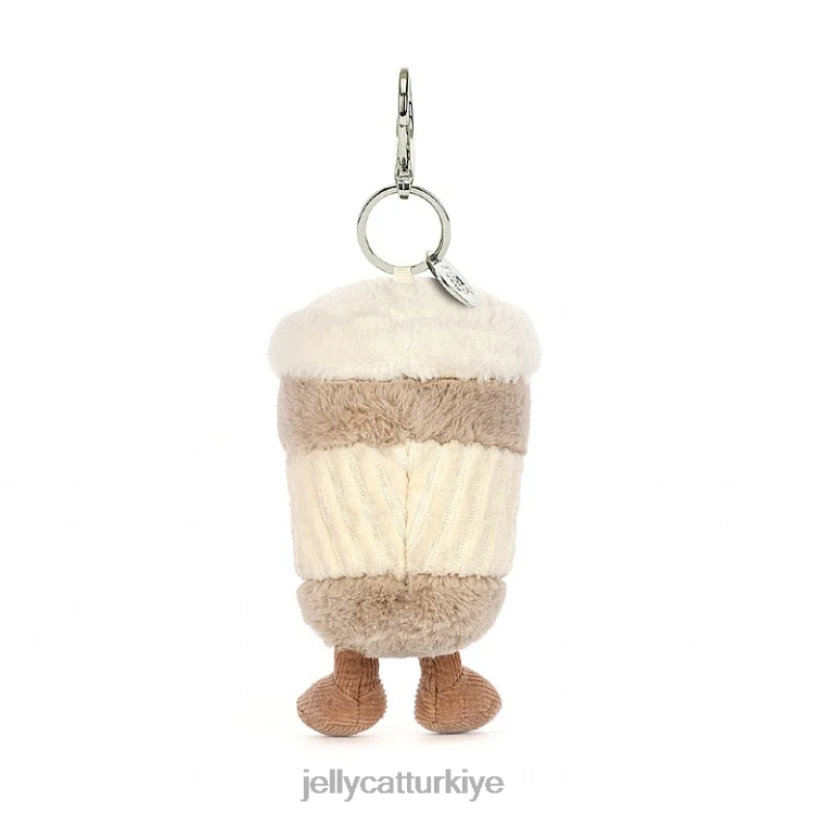 aksesuar Jellycat eğlenceli kahve çantası çekiciliği bej JNF4L34