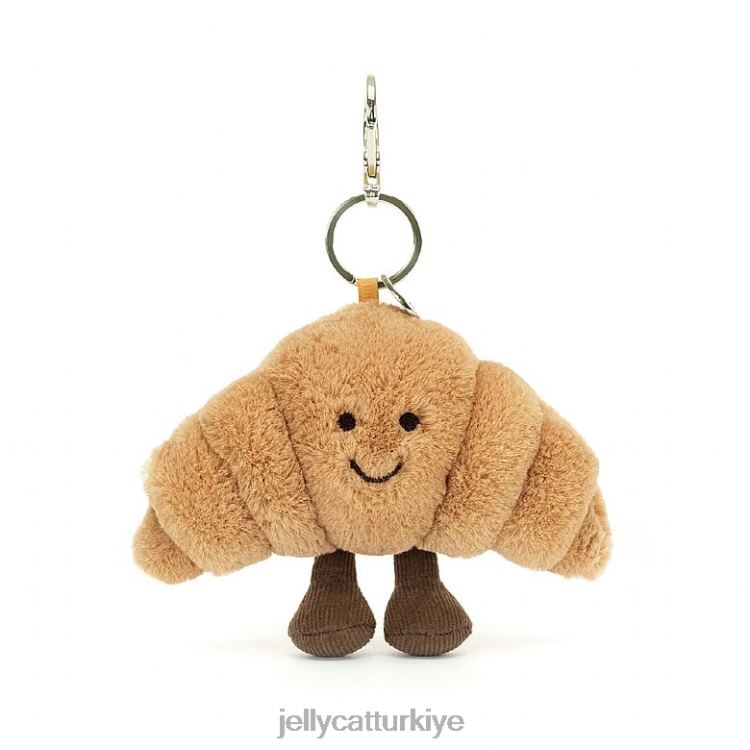 aksesuar Jellycat eğlenceli kruvasan çanta çekiciliği bej JNF4L17