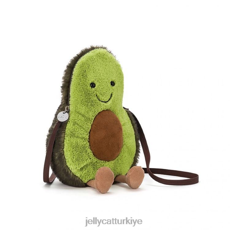 çanta Jellycat eğlenceli avokado çantası yeşil JNF4L157