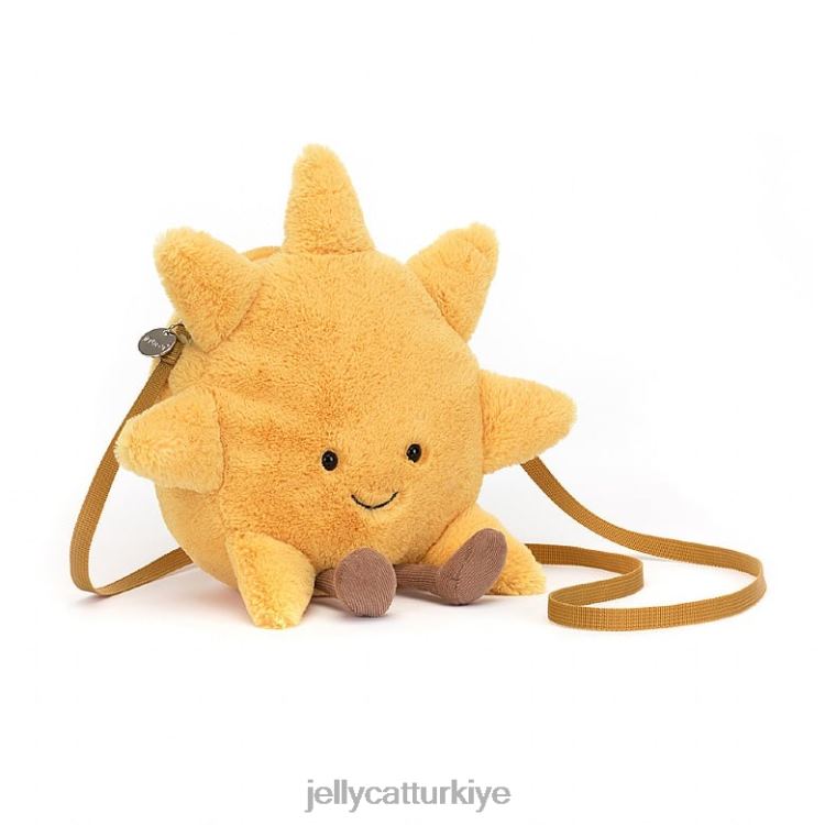 çanta Jellycat eğlenceli güneş çantası sarı JNF4L114