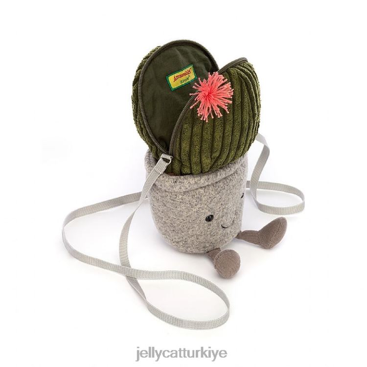 çanta Jellycat eğlenceli kaktüs çantası yeşil JNF4L384