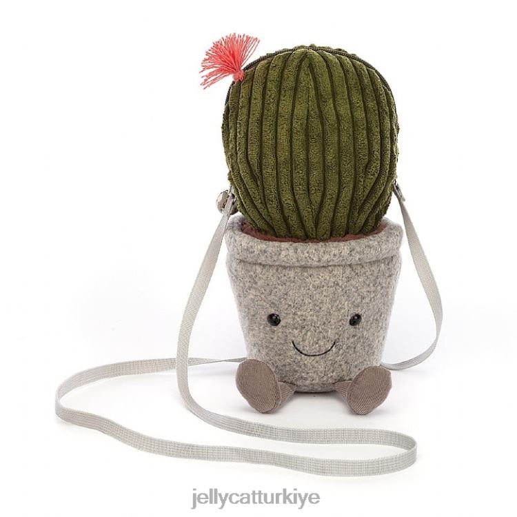 çanta Jellycat eğlenceli kaktüs çantası yeşil JNF4L384