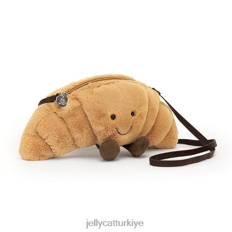 çanta Jellycat eğlenceli kruvasan çantası bej JNF4L65
