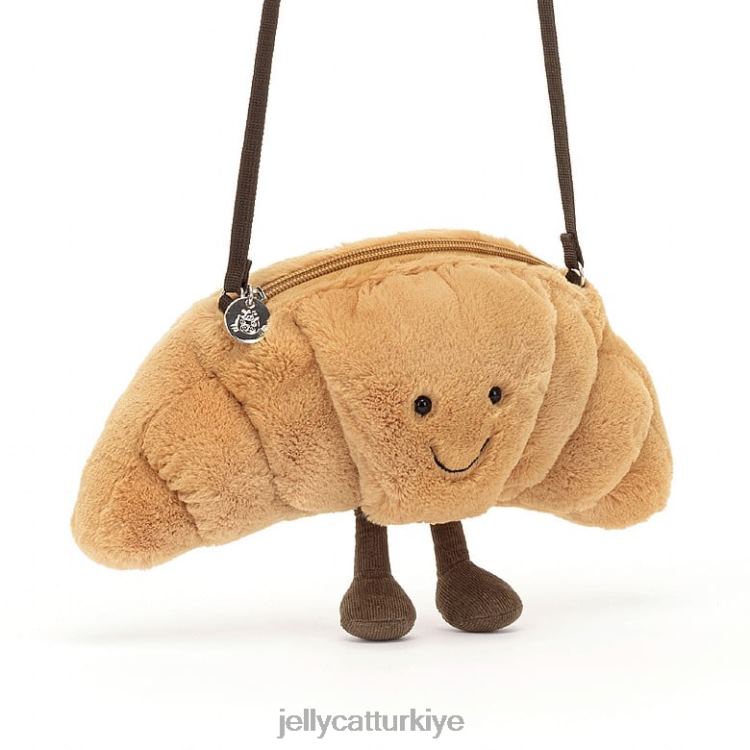 çanta Jellycat eğlenceli kruvasan çantası bej JNF4L65