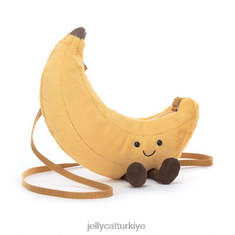 çanta Jellycat eğlenceli muz torbası sarı JNF4L306