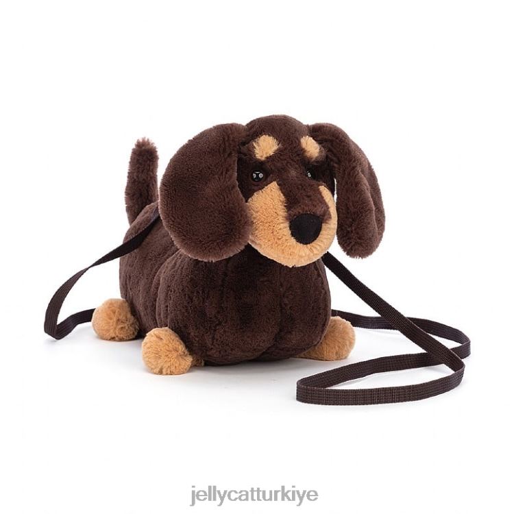 çanta Jellycat otto sosisli köpek çantası kahverengi JNF4L72