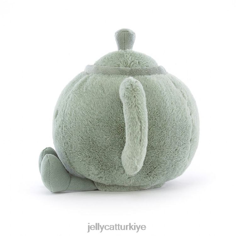oyuncak Jellycat eğlenceli çaydanlık yeşil JNF4L71