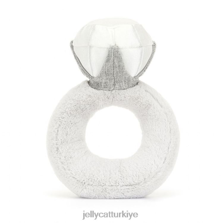 oyuncak Jellycat eğlenceli pırlanta yüzük gri JNF4L535