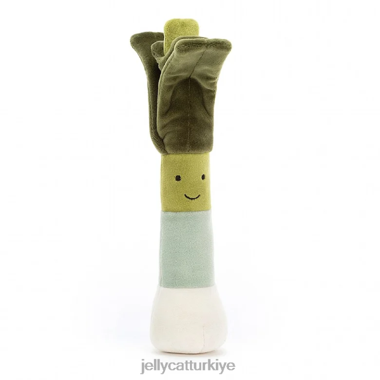 oyuncak Jellycat canlı sebze pırasa yeşili JNF4L659