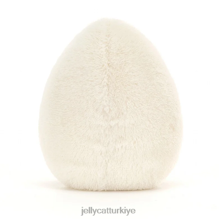 oyuncak Jellycat eğlenceli haşlanmış yumurta şık beyaz ve sarı JNF4L55
