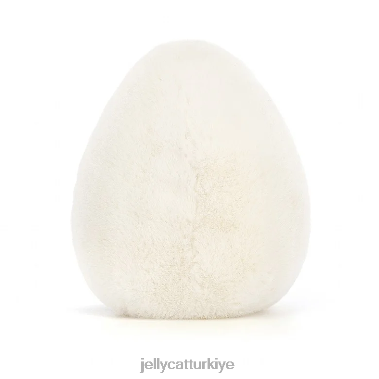 oyuncak Jellycat eğlenceli haşlanmış yumurta şık beyaz ve sarı JNF4L55