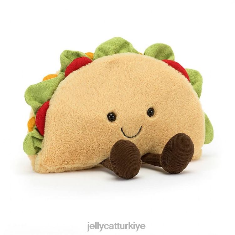 oyuncak Jellycat eğlenceli taco beji JNF4L57