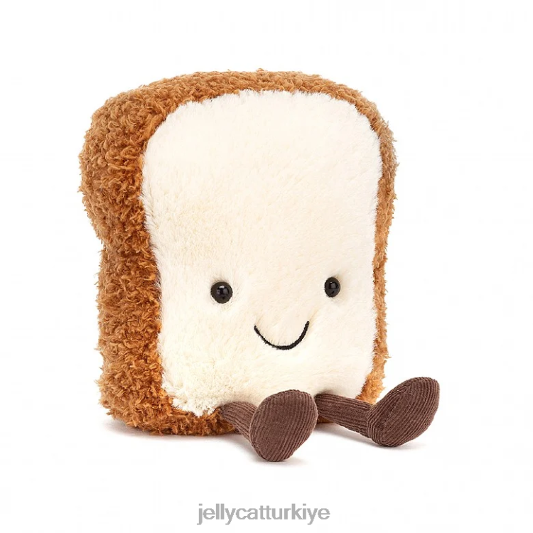 oyuncak Jellycat eğlenceli tost kahverengi ve beyaz JNF4L533