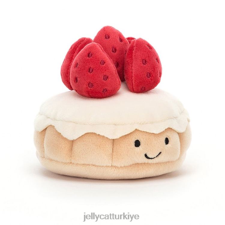 oyuncak Jellycat güzel pastane tarte aux fraises çok renkli JNF4L26