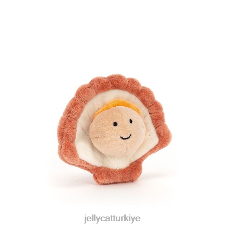 oyuncak Jellycat sansasyonel deniz ürünleri tarak bronzluğu JNF4L96