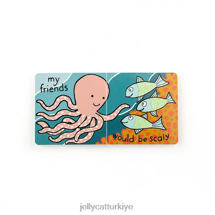 kitap Jellycat ahtapot olsaydım çok renkli bir kitap JNF4L760