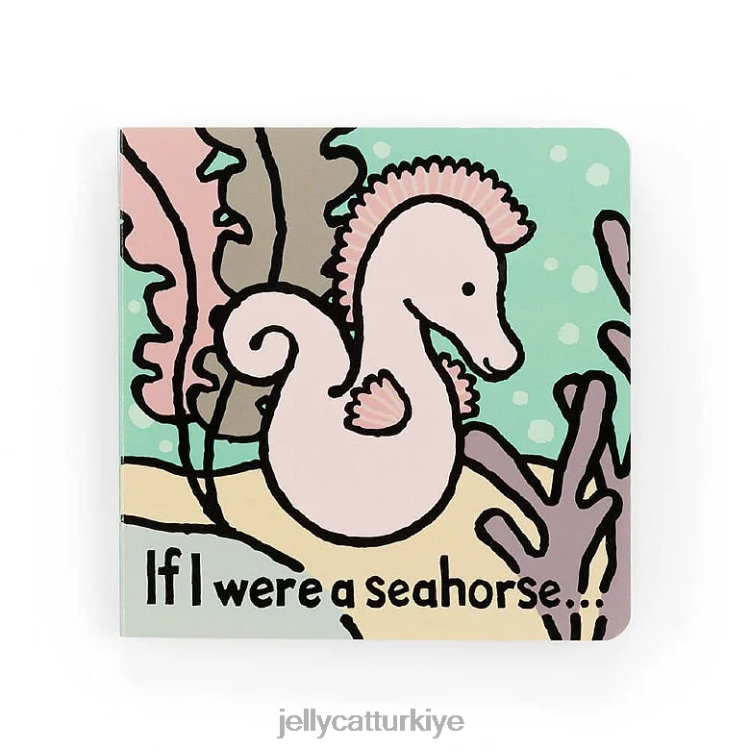 kitap Jellycat bir denizatı kitabı ve sienna denizatı gümüşü olsaydım JNF4L762