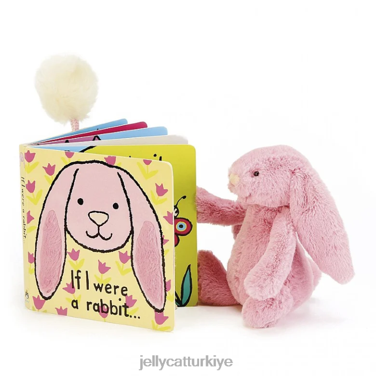kitap Jellycat bir tavşan kitabı ve utangaç lale tavşan pembesi olsaydım JNF4L705