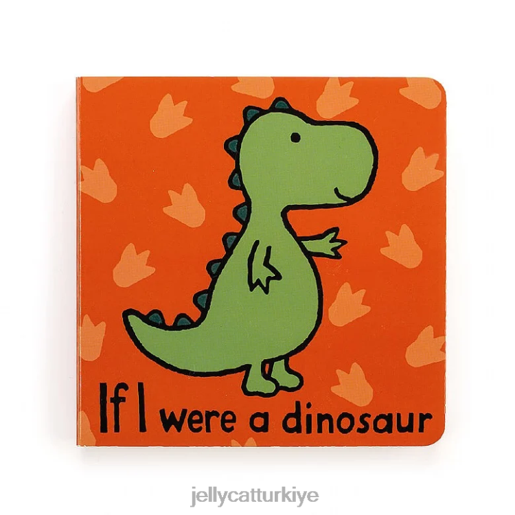 kitap Jellycat eğer bir dinozor olsaydım çok renkli kitap JNF4L802