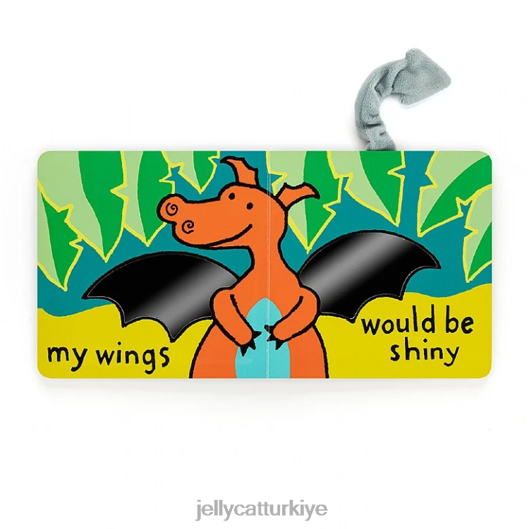 kitap Jellycat eğer bir ejderha olsaydım çok renkli kitap JNF4L801