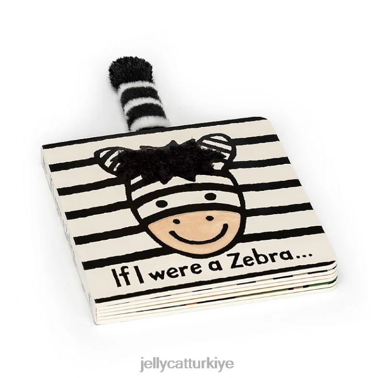 kitap Jellycat eğer bir zebra tahtası olsaydım çok renkli kitap JNF4L776