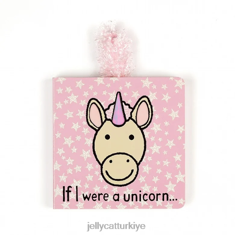 kitap Jellycat tek boynuzlu bir kitap ve utangaç bir beyaz tek boynuzlu at olsaydım JNF4L770