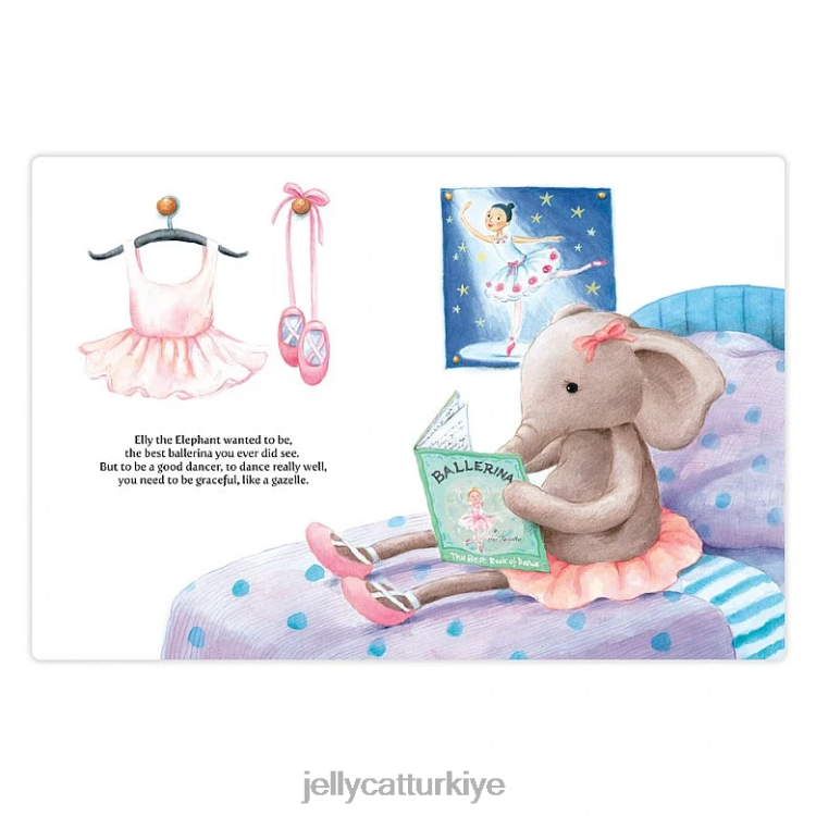kitap Jellycat elly balerin kitabı çok renkli JNF4L703