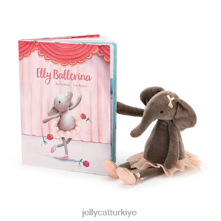 kitap Jellycat elly balerin kitabı ve dans eden darcey fil grisi JNF4L691