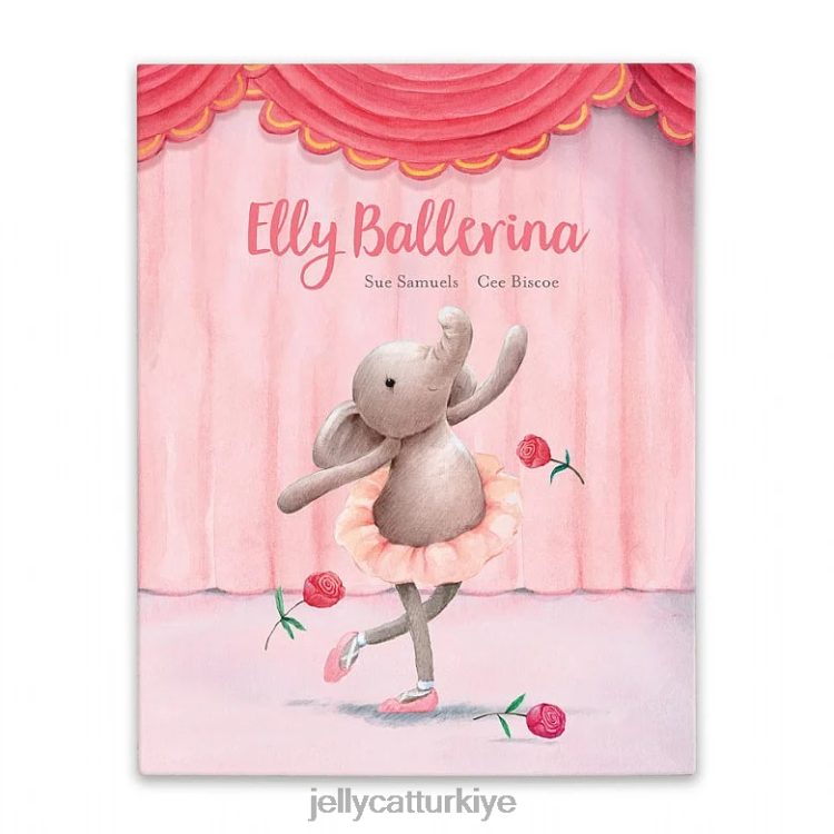 kitap Jellycat elly balerin kitabı ve dans eden darcey fil grisi JNF4L691