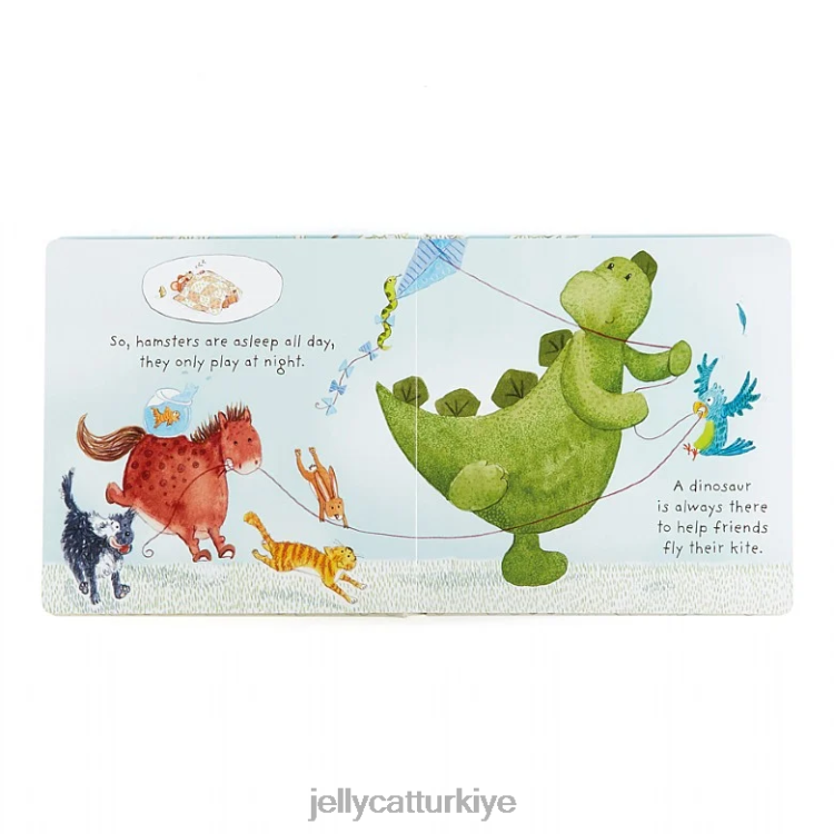 kitap Jellycat en iyi evcil hayvan kitabım ve utangaç dino green JNF4L809