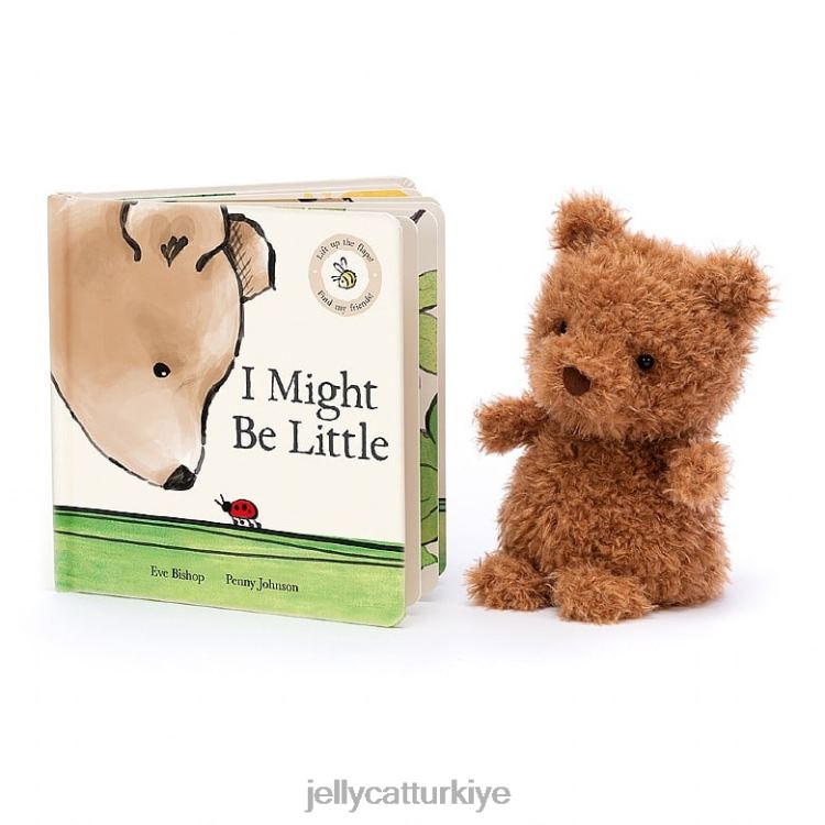 kitap Jellycat küçük bir kitap ve küçük ayı kahverengi olabilirim JNF4L726
