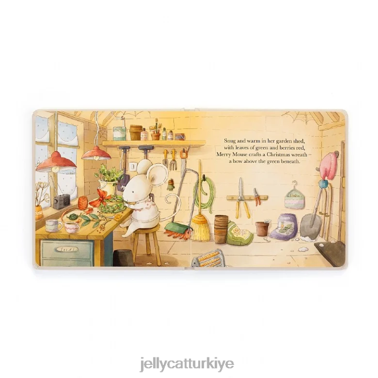 kitap Jellycat neşeli fare kitabı çok renkli JNF4L182
