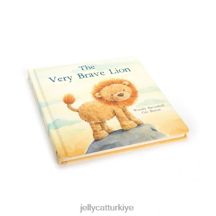 kitap Jellycat çok cesur aslan kitabı çok renkli JNF4L698