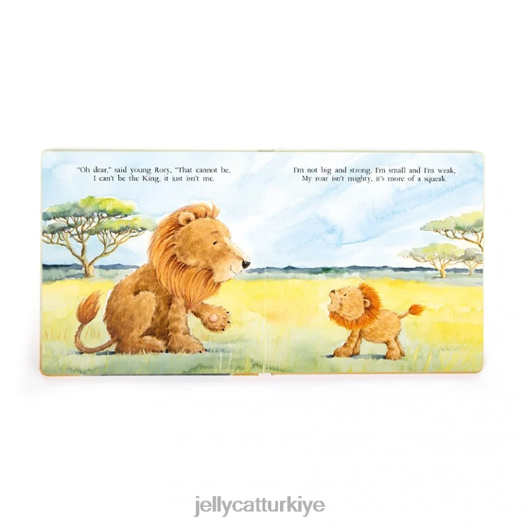 kitap Jellycat çok cesur aslan kitabı çok renkli JNF4L698
