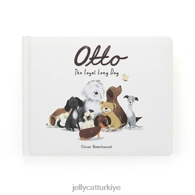 kitap Jellycat otto sadık uzun köpek kitabı çok renkli JNF4L799
