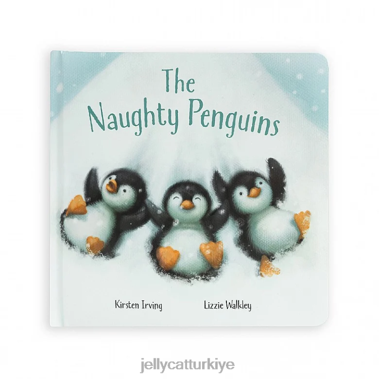 kitap Jellycat yaramaz penguenler kitabı ve fıstık penguen grisi JNF4L649