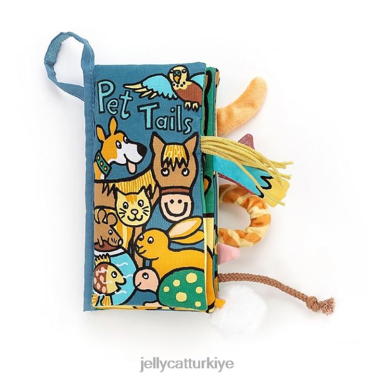 kitap Jellycat evcil hayvan kuyrukları kitabı çok renkli JNF4L731