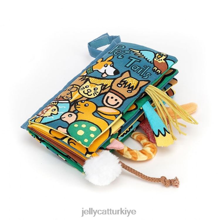 kitap Jellycat evcil hayvan kuyrukları kitabı çok renkli JNF4L731
