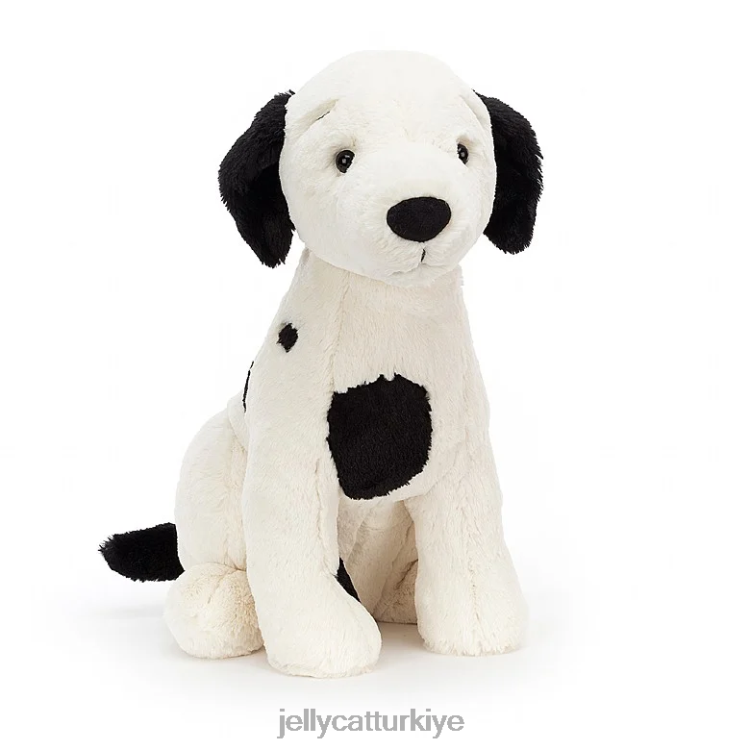 oyuncak Jellycat harper pup siyah ve krem JNF4L440