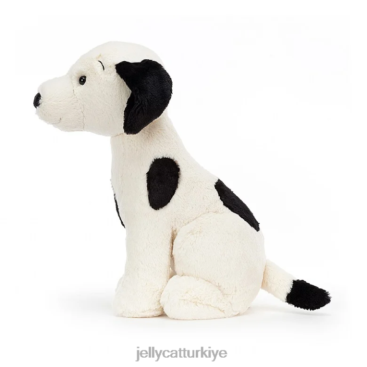 oyuncak Jellycat harper pup siyah ve krem JNF4L440